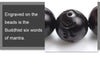 African Blackwood Hand-carved Sanskrit Buddhist Prayer Beads Bracelets - Zodeys