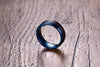 Matte Finished Aqua Plated Tungsten Carbide Ring - Zodeys