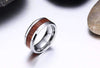 Tungsten Carbide Wood Inlay Ring - Zodeys