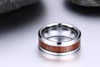 Tungsten Carbide Wood Inlay Ring - Zodeys