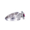 5.73ct Ruby Emerald Sapphire 925 Sterling Silver Wedding Ring - Zodeys