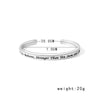 "You're Braver Than You Believe Stronger Than You Seem" Inspirational Bangle - Zodeys