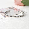 "You're Braver Than You Believe Stronger Than You Seem" Inspirational Bangle - Zodeys