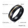 Dome Polished Gold Ark Stainless Steel Ring - Zodeys