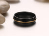 Dome Polished Gold Ark Stainless Steel Ring - Zodeys