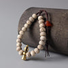 Tibetan Buddhist Handmade Moon-Star Bodhi Seed Copper Amulet Bracelet - Zodeys