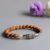 Rudraksha Seeds Thai Silver Lucky Fish Bracelet