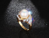 Creamy Pearl Gold Venus Ring - Zodeys