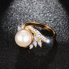 Creamy Pearl Gold Venus Ring - Zodeys