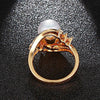 Creamy Pearl Gold Venus Ring - Zodeys