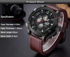 Luxurious Genuine Leather Deluxe Military Watch - Zodeys