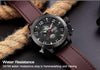 Luxurious Genuine Leather Deluxe Military Watch - Zodeys