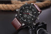 Luxurious Genuine Leather Deluxe Military Watch - Zodeys