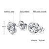 Silver Cubic Zirconia Stud Earrings