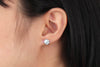 Silver Cubic Zirconia Stud Earrings