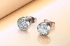 Silver Cubic Zirconia Stud Earrings