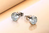 Silver Cubic Zirconia Stud Earrings