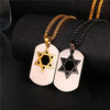Star of David Dog Tag Pendant Necklace