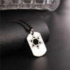 Star of David Dog Tag Pendant Necklace