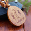 Carved Rosewood Lucky Buddha Key Chain - Zodeys