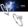 Silver Zodiac Adjustable Rings