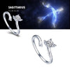 Silver Zodiac Adjustable Rings