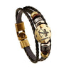 Exotic Sienna Leather Zodiac Bracelet