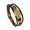 Exotic Sienna Leather Zodiac Bracelet