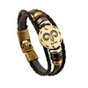 Exotic Sienna Leather Zodiac Bracelet