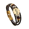 Exotic Sienna Leather Zodiac Bracelet