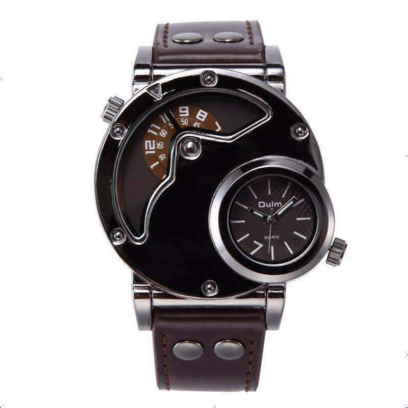 Top Gun Luxury Leather Strap Watch - Zodeys
