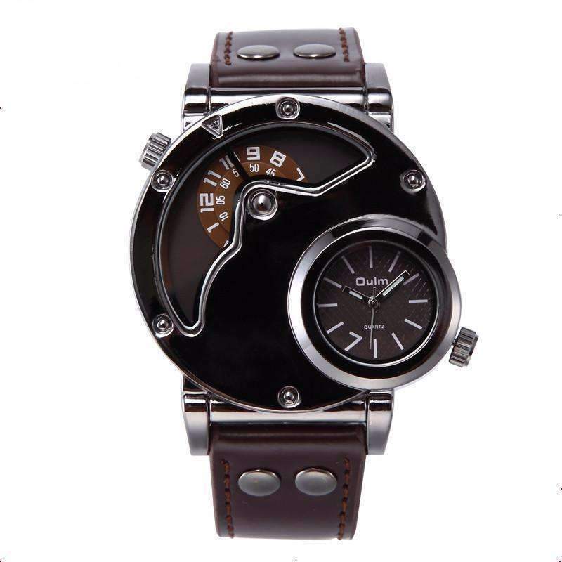 Top Gun Luxury Leather Strap Watch - Zodeys