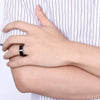 Classic Galactic Black Tungsten Band - Zodeys