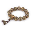 Traditional Tengyur Brass Prayer Beads Bracelets - Zodeys