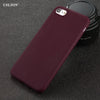 iPhone 7 6 6s Plus 5 5s SE Simple Solid Color Ultrathin Soft TPU Cases - Zodeys