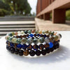 Triple Layer Hematite Natural Stone Bracelet - Zodeys