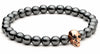 Black Hematite Stone Skull Bracelet - Zodeys