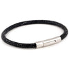 Genuine Stingray Leather Stainless Steel Bracelet - Zodeys