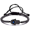 18K Gold Plated Beads Hamsa Hand Unisex Bracelet - Zodeys