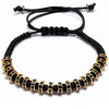 Haute Couture Downtown Dallas Rhinestone Macrame Bracelet - Zodeys