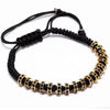 Haute Couture Downtown Dallas Rhinestone Macrame Bracelet - Zodeys