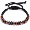 Haute Couture Downtown Dallas Rhinestone Macrame Bracelet - Zodeys