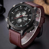 Luxurious Genuine Leather Deluxe Military Watch - Zodeys
