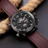 Luxurious Genuine Leather Deluxe Military Watch - Zodeys