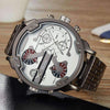 Large & Heavy Rose Gold & Full-Steel Watch - Zodeys