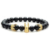 Black Batman Natural Agate Stone Bracelet - Zodeys
