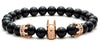 Black Batman Natural Agate Stone Bracelet - Zodeys
