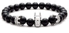 Black Batman Natural Agate Stone Bracelet - Zodeys