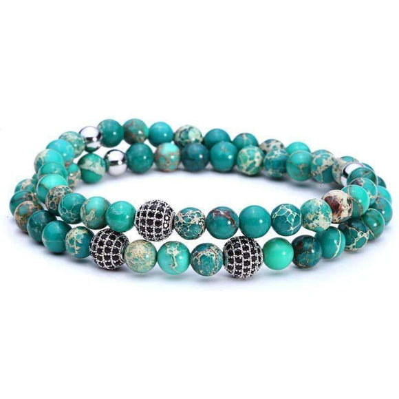 Double Layer Handmade Tibetan Nature Stone Bracelets - Zodeys