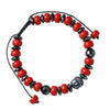 Taiwan Cinnabar Stone Beaded Buddha Bracelet - Zodeys